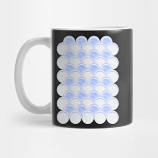 Pastel Blue Circle Pattern Mug